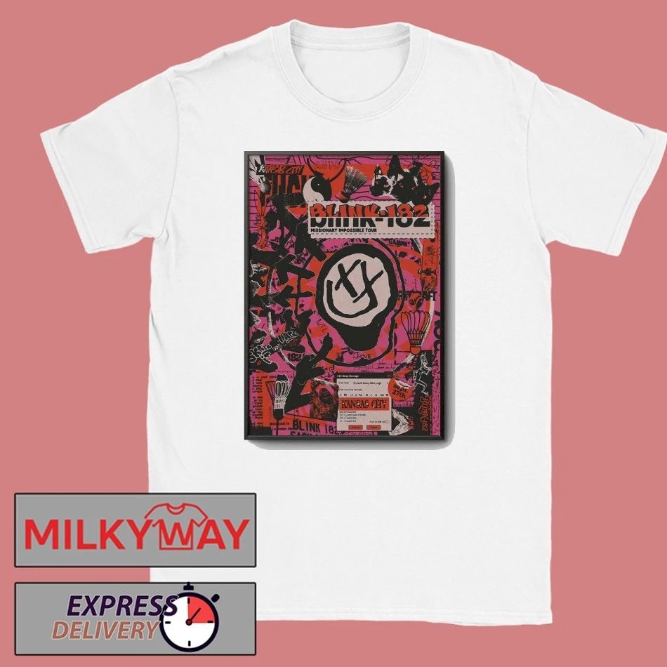 Blink 182 September 27 2025 In Kansas City, MO Tour Poster shirt
