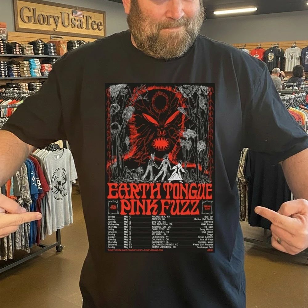 Earth Tongue Spring Tour 2026 Poster Shirt