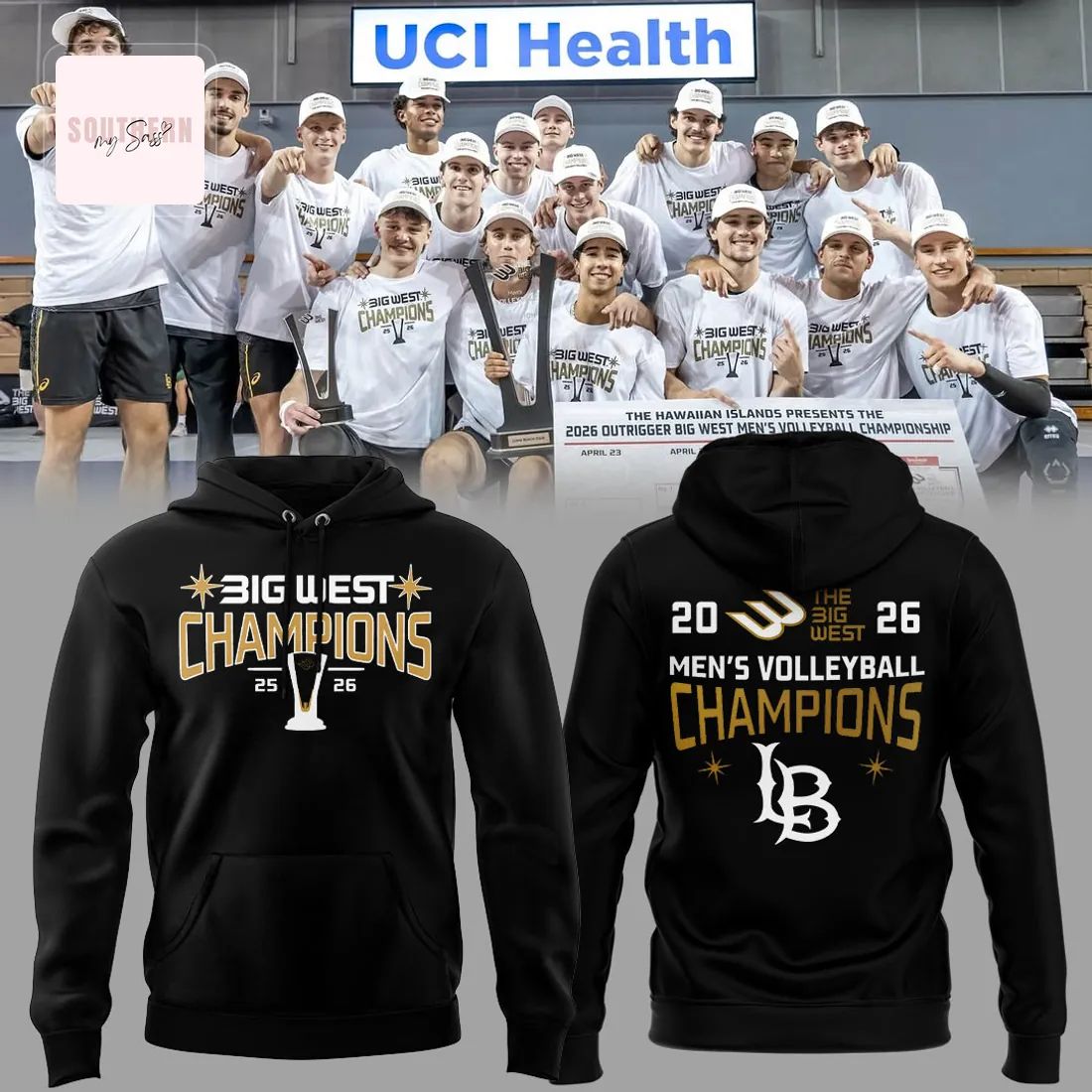 2026 Big West Men’s Volleyball Champions Commemorative Pullover Hoodie