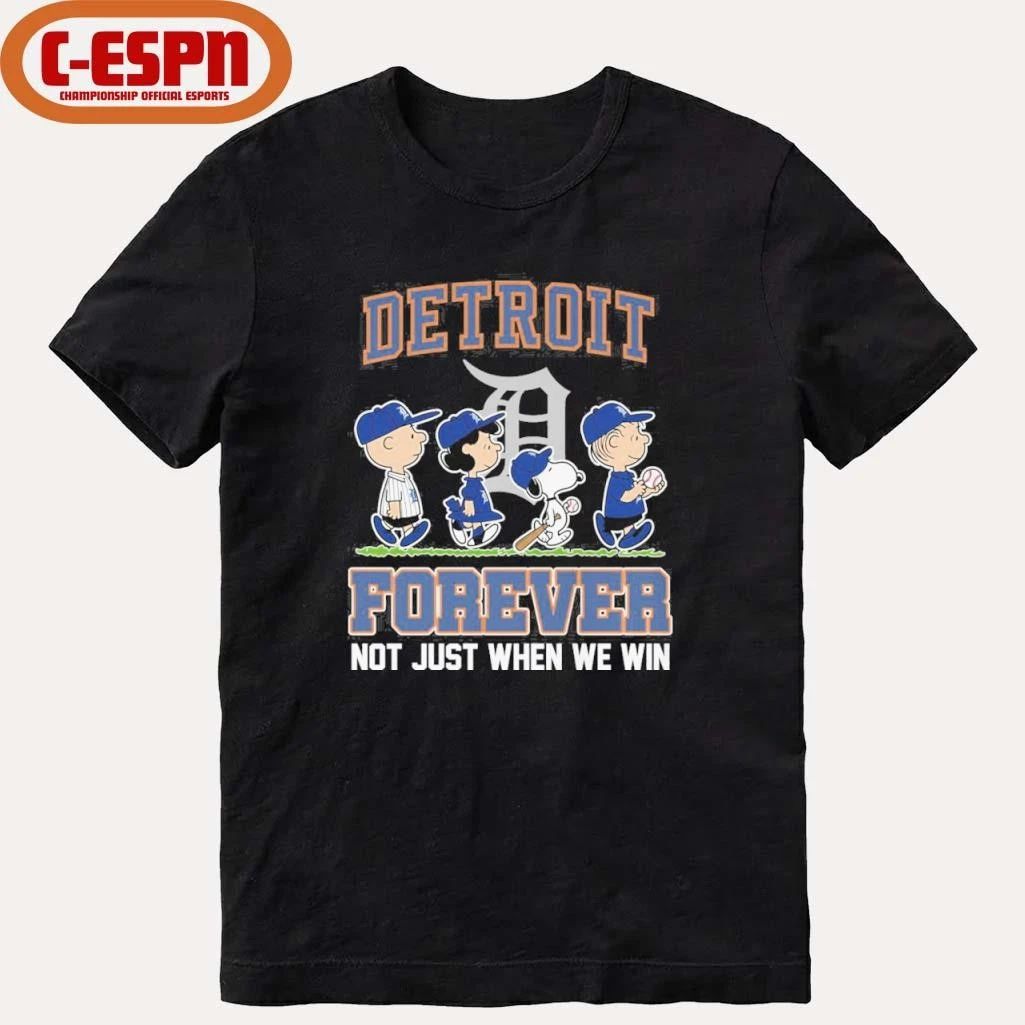 The Peanuts Characters Forever X Detroit Tigers Shirt