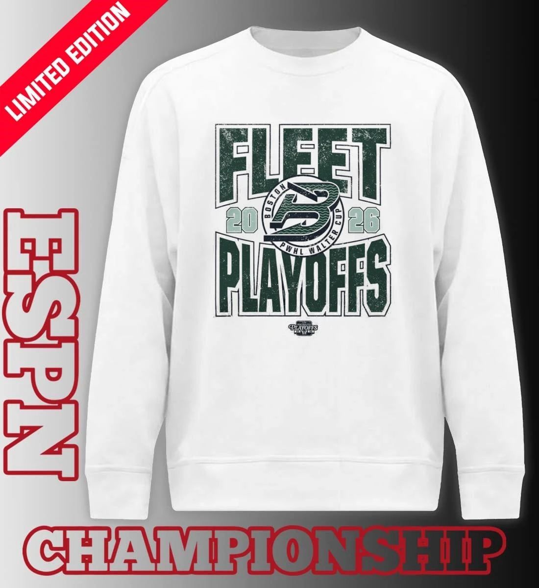 Boston Fleet 2026 PWHL Walter Cup Playoffs Voyage Shirt