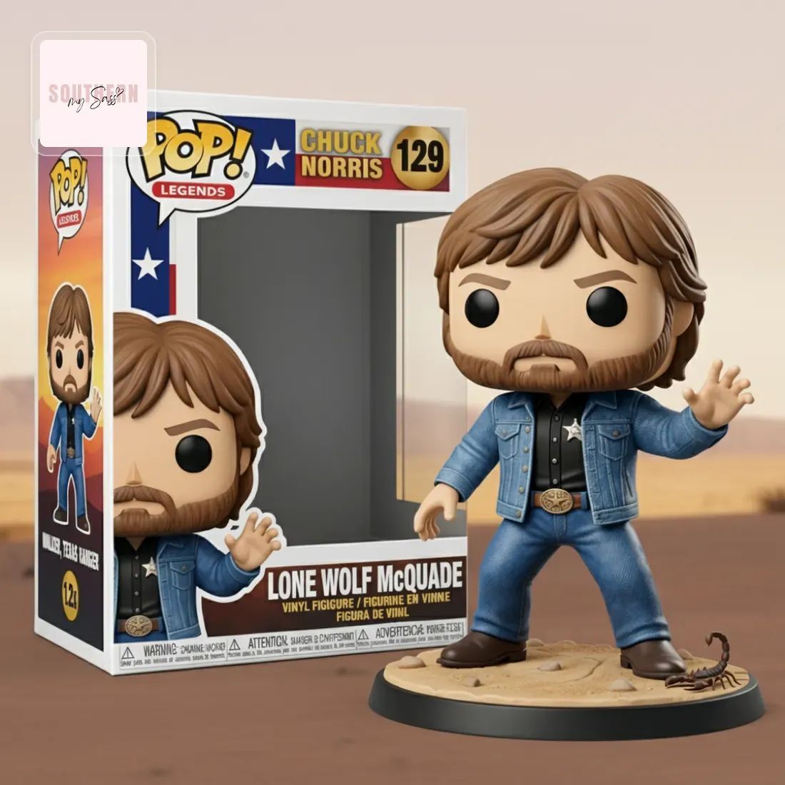 Chuck Norris Lone Wolf McQuade Pop! Legends Pop Figure Doll