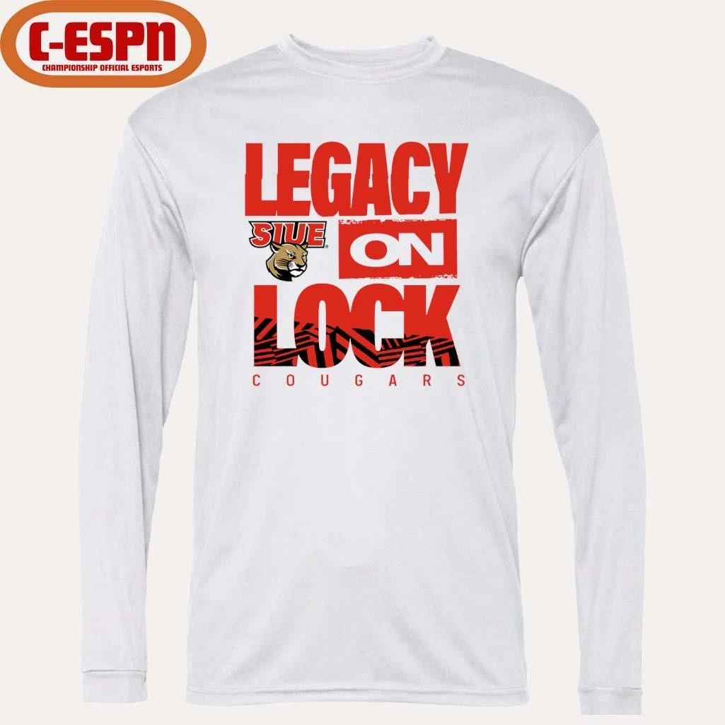 SIUE Cougars Basketball Legacy On Lock Bench Shirt