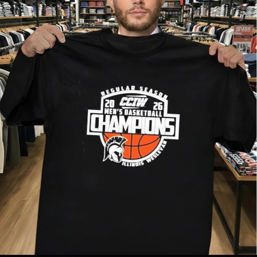 Illinois Wesleyan Men’s Basketball CCIW Regular Season Champions 2026 Shirt