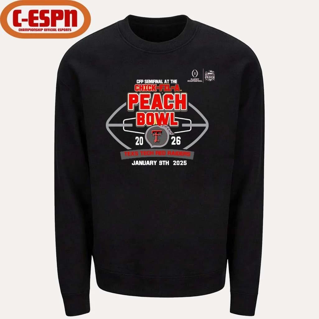 Texas Tech Red Raiders Chick-Fil-A Peach Bowl 2026 Shirt