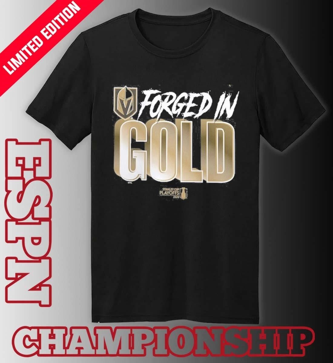 Vegas Golden Knights 2026 NHL Playoffs Forged In Gold Shirt