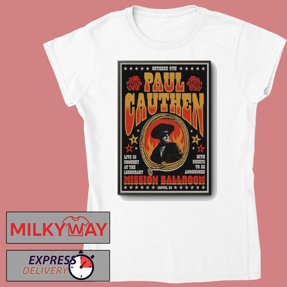 Paul Cauthen October 9 2026 At The Mission Ballroom Show Poster T-Shirt