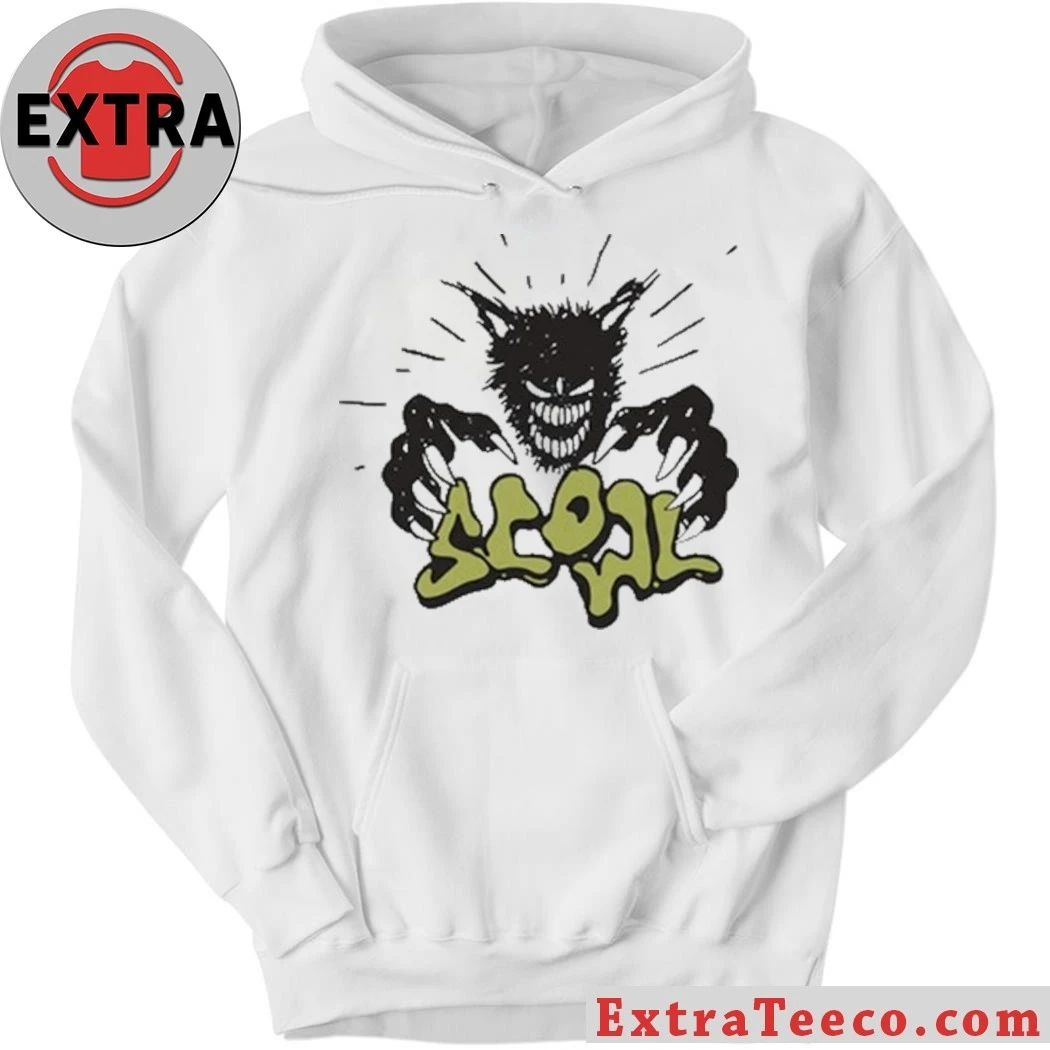Scowl Cartoon Wolf 2026 T-Shirt