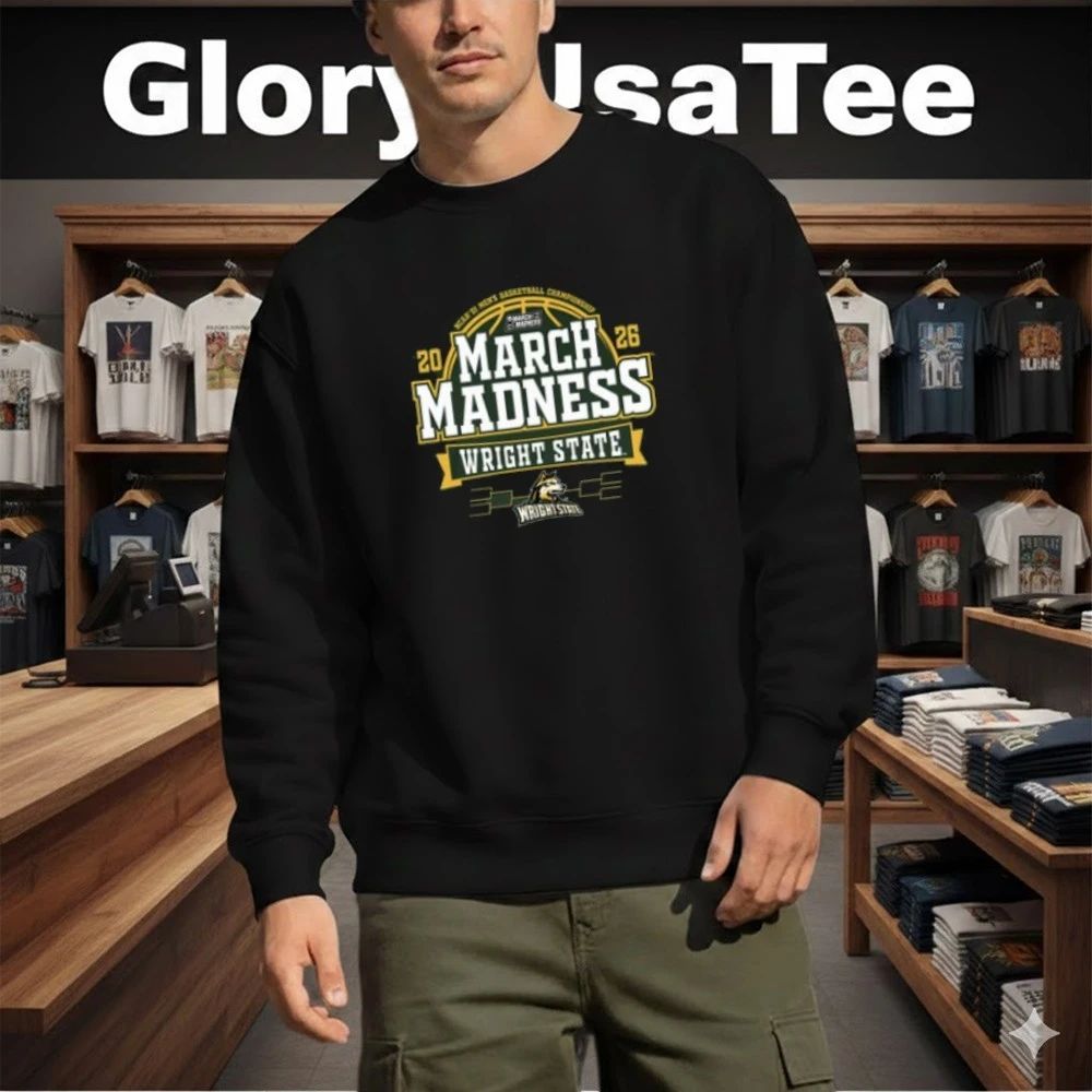 Blue 84 Wright State Raiders Green 2026 Men’s Basketball March Madness Bound Shirt