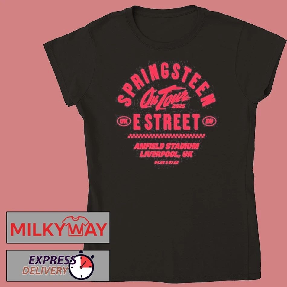 Bruce Springsteen & The E Street Band 2025 Liverpool, UK Tour T-Shirt