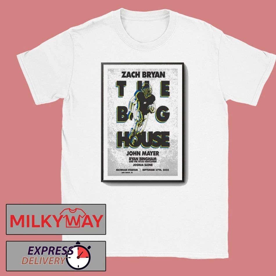 Zach Bryan Sep 27 2025 Michigan Stadium Ann Arbor MI Poster shirt
