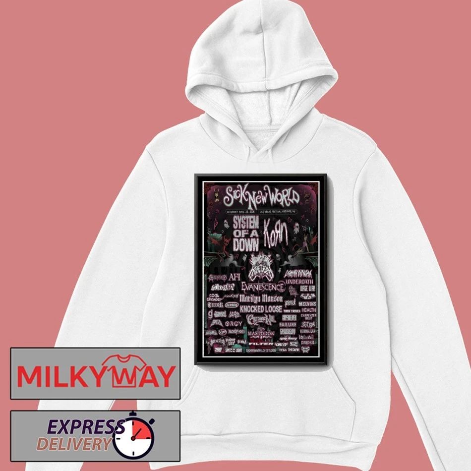 Sick New World April 25 2026 Las Vegas Festival Grounds, NV Poster shirt