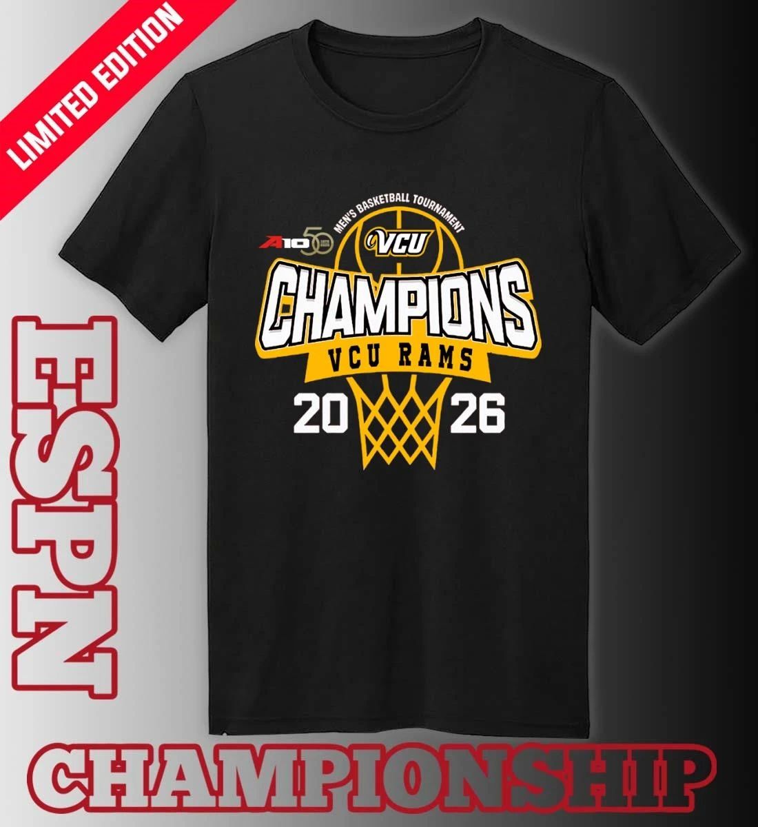 VCU Rams 2026 Atlantic 10 Men’s Basketball Tournament Champions Shirt