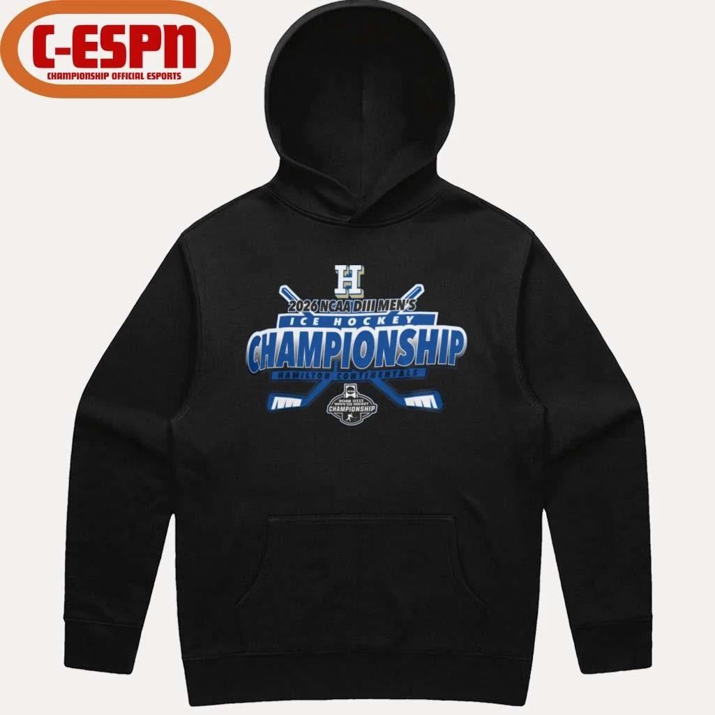 Hamilton College Men’s Ice Hockey 2026 NCAA DIII Championship T-Shirt