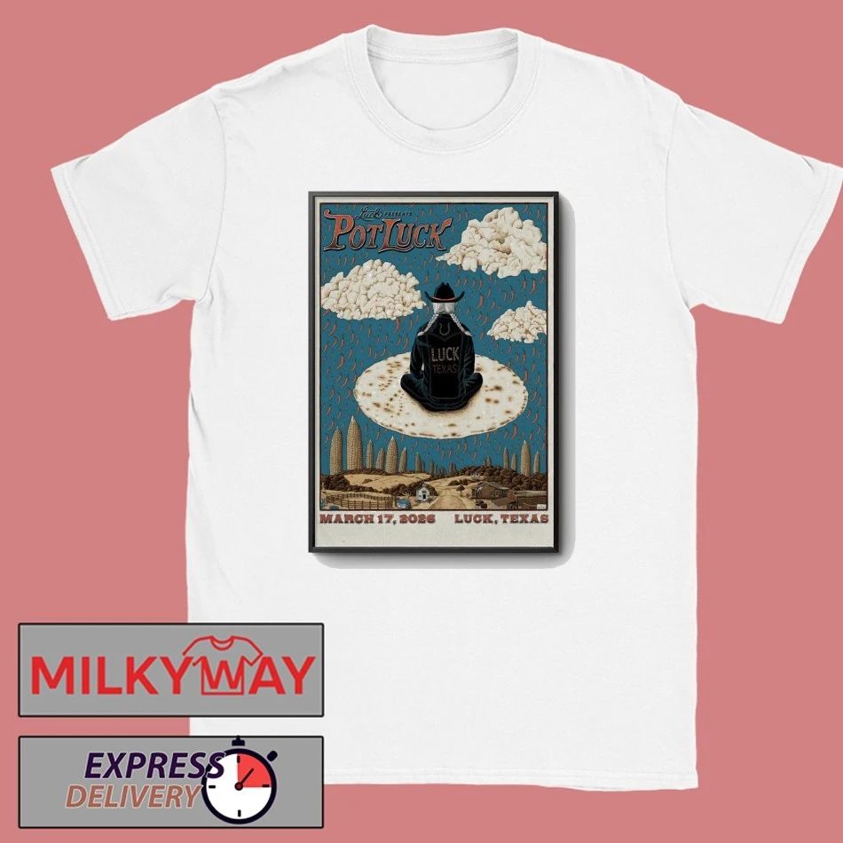 Willie Nelson At Luck Reunion On Mar 17 2026 Poster shirt