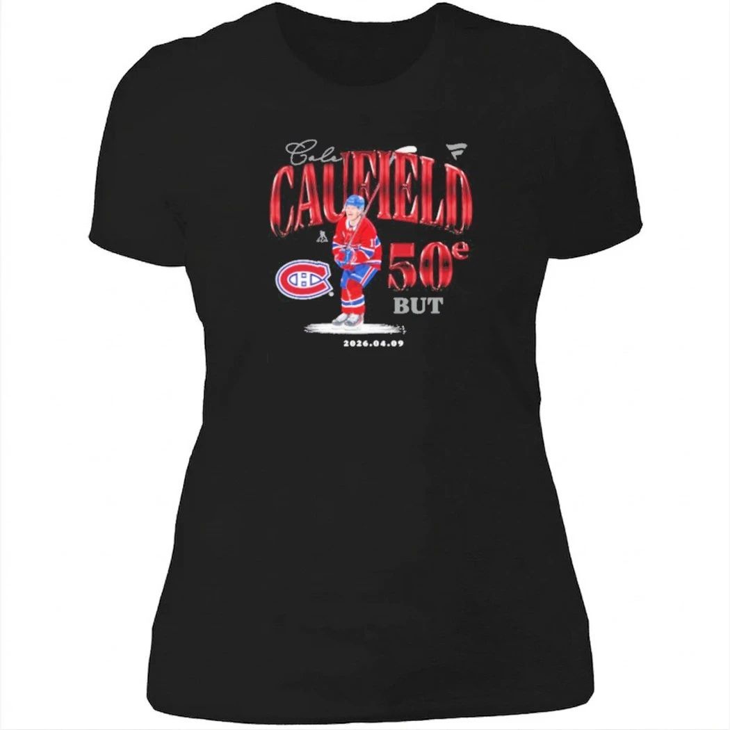 Cole Caufield 50th Goal Commemorative T-Shirt