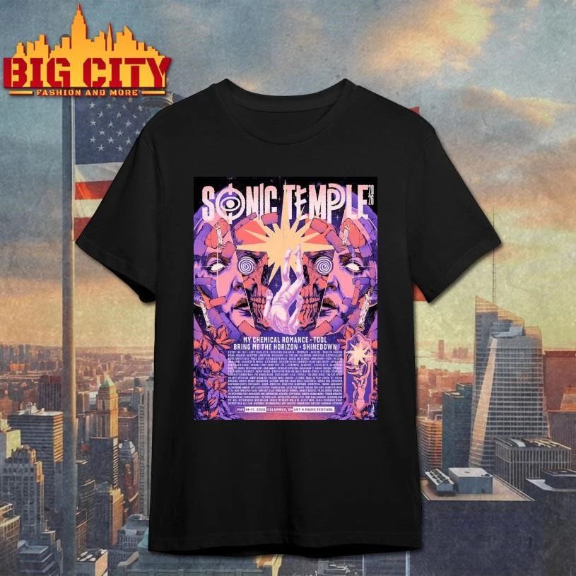 Sonic Temple 2026 Festival Full Lineup In Columbus Ohio At Art And Music Festival From May 14 To 17 2026 Brainwash Poster Shirt
