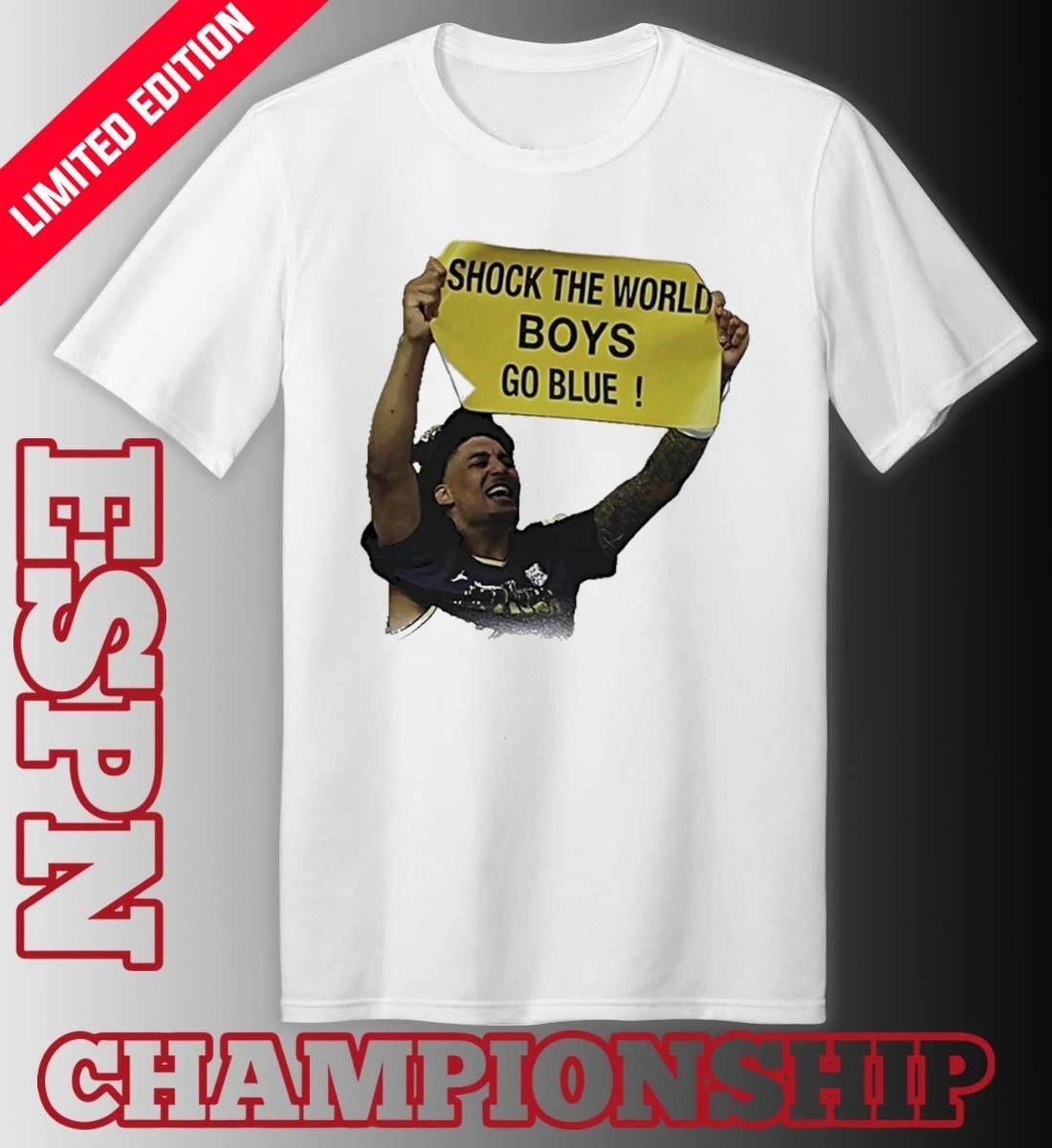 Shock The World Boys Go Blue Michigan Wolverines Basketball Shirt