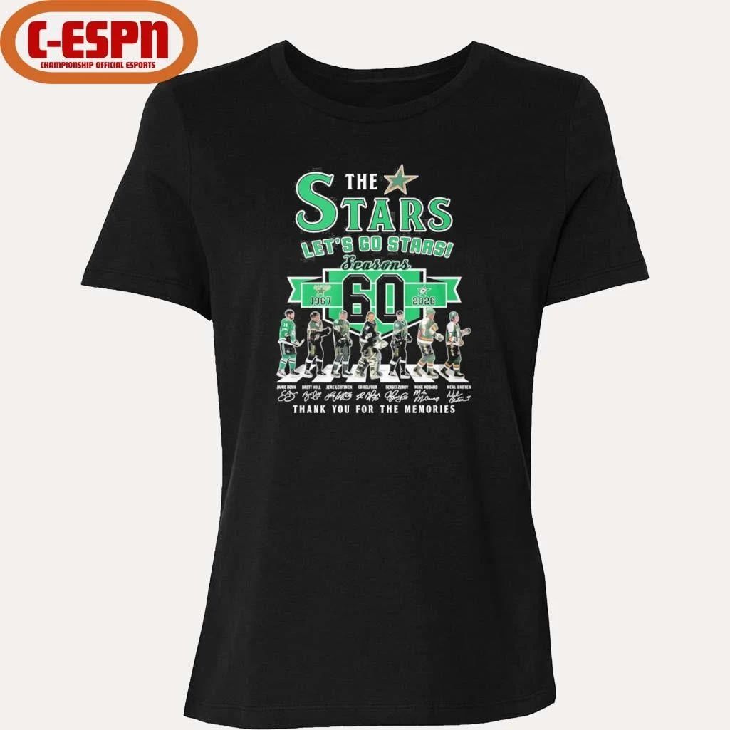 Dallas Stars Abbey Road 60 Seasons Let’s Go Stars Shirt