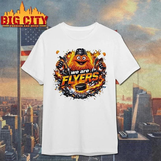 We Are Flyers Gritty Flyers Hockey Sport Team Mascot Nhl Graphic Shirt