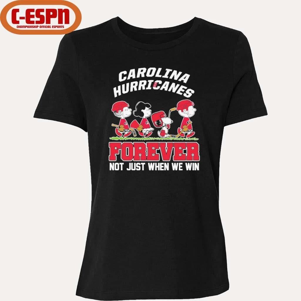 The Peanuts Characters Forever X Carolina Hurricanes Shirt