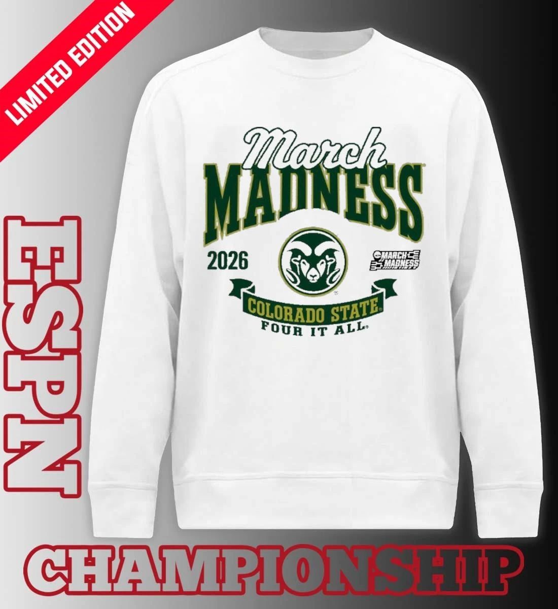 Colorado State Rams Women’s Basketball 2026 NCAA March Madness Bound T-Shirt