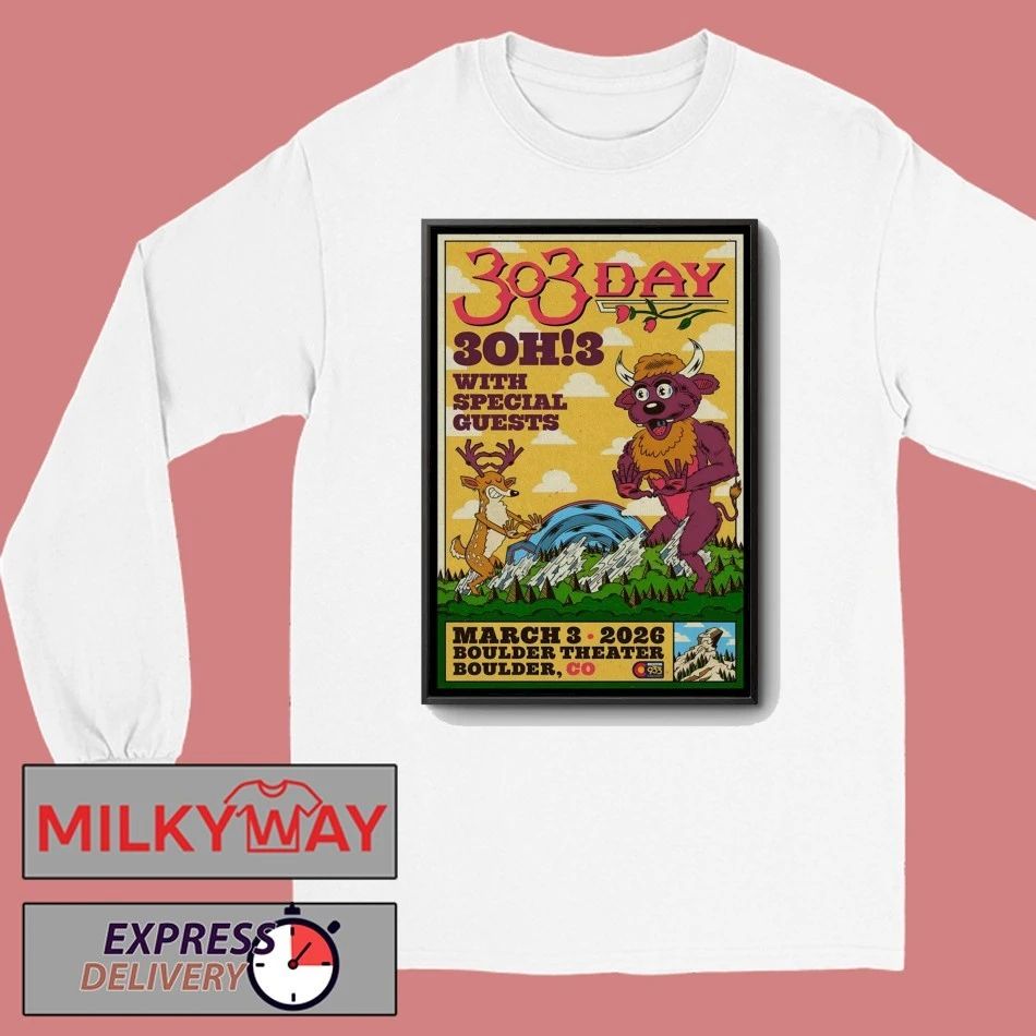 3OH3 3.3.2026 Boulder CO Poster shirt