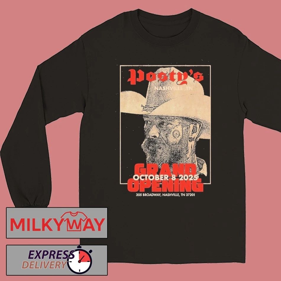 10.08.2025 Nashville, Tennessee Post Malone Posty’s Bar Poster shirt