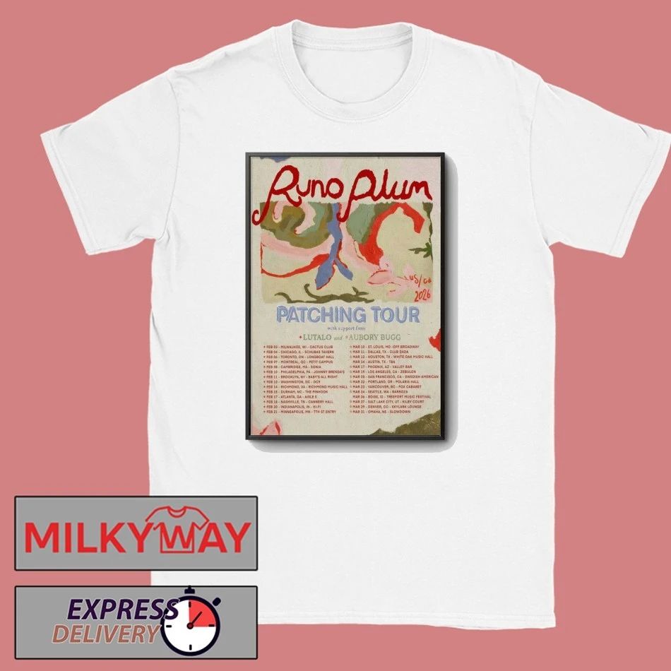 Runo Plum 2026 Patching Tour Poster shirt