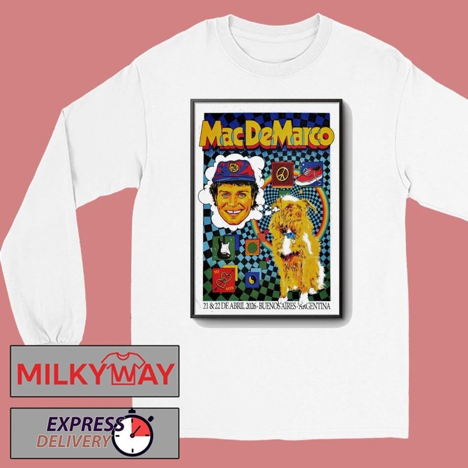 Mac Demarco Buenos Aires Argentina 4 21-4 22 2026 Poster shirt
