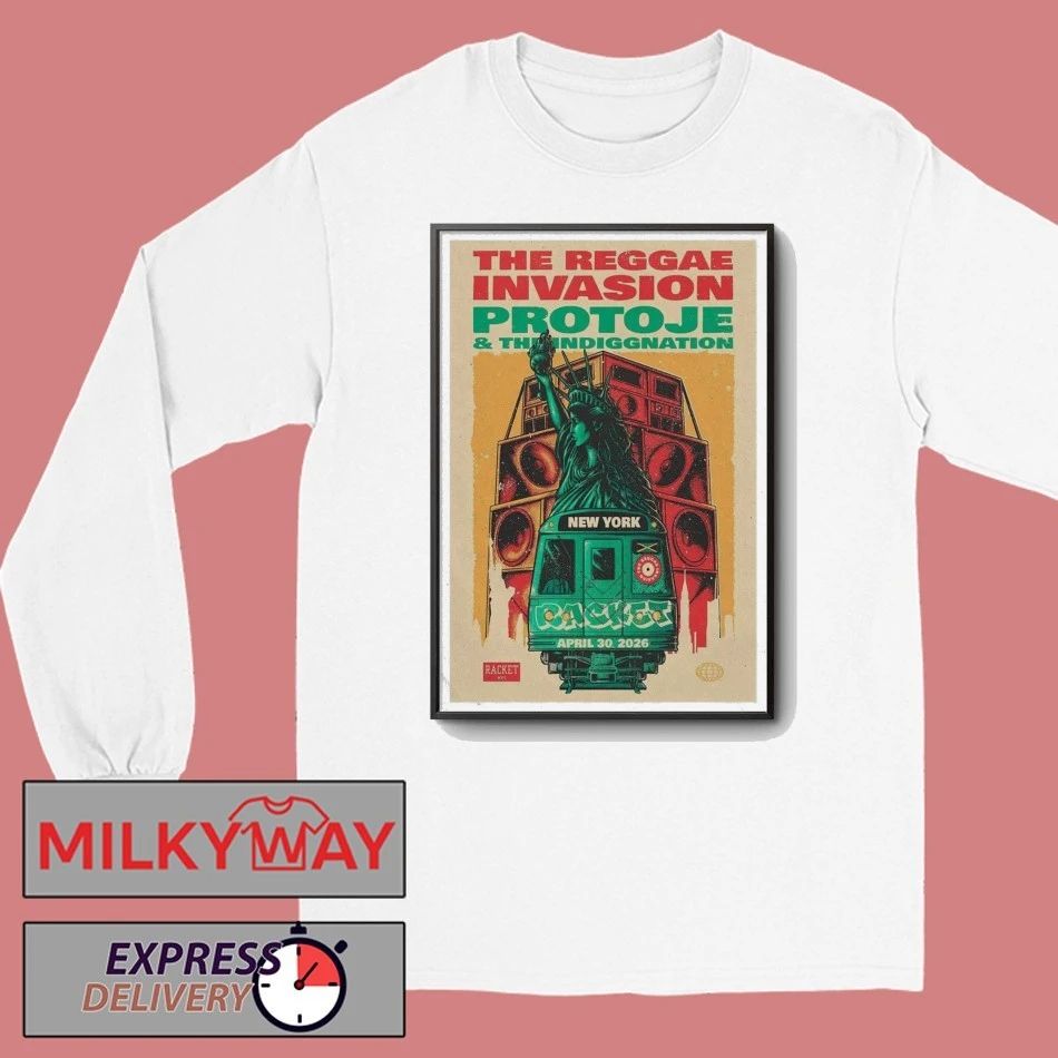 Poster Protoje Apr 30 2026 The Reggae Invasion Tour shirt