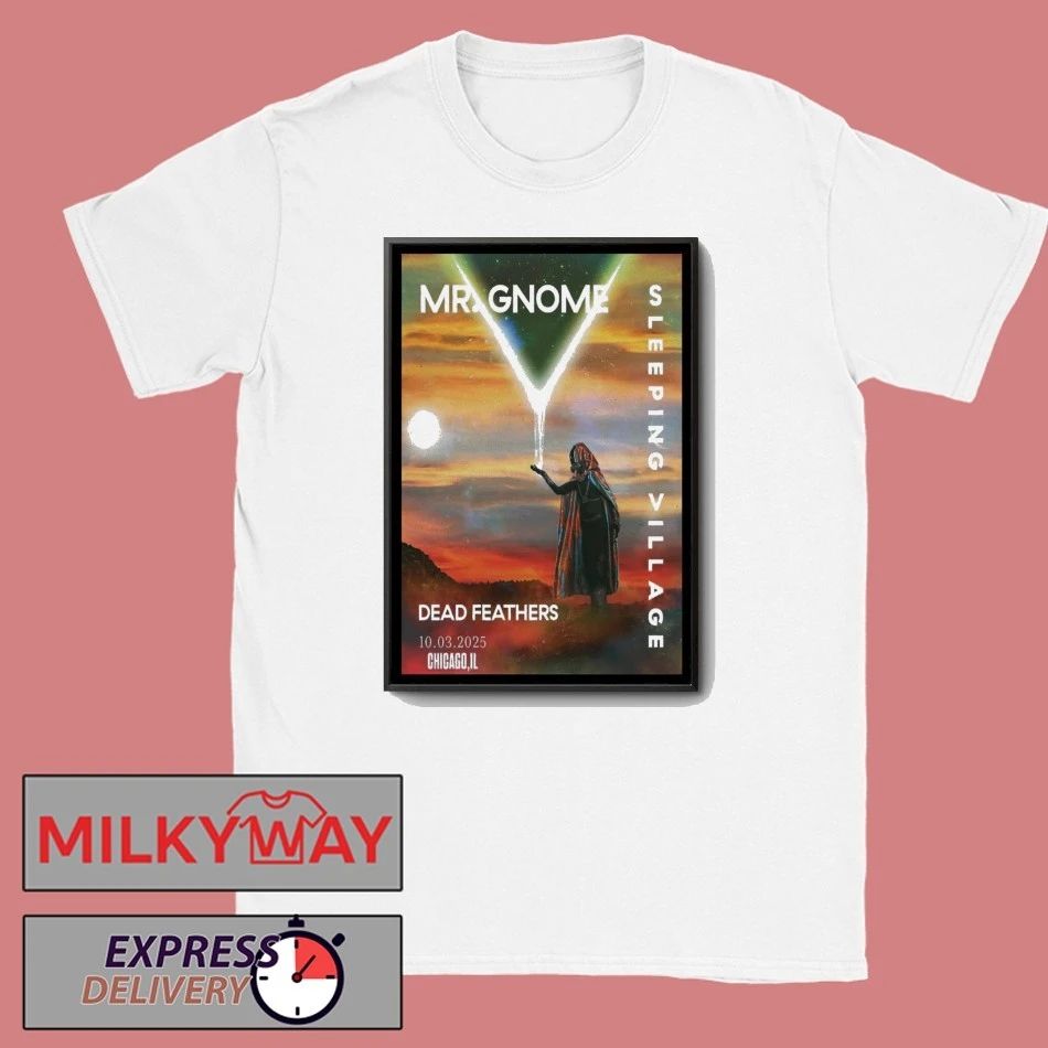 Mr Gnome Sleeping Village Illinois Poster shirt
