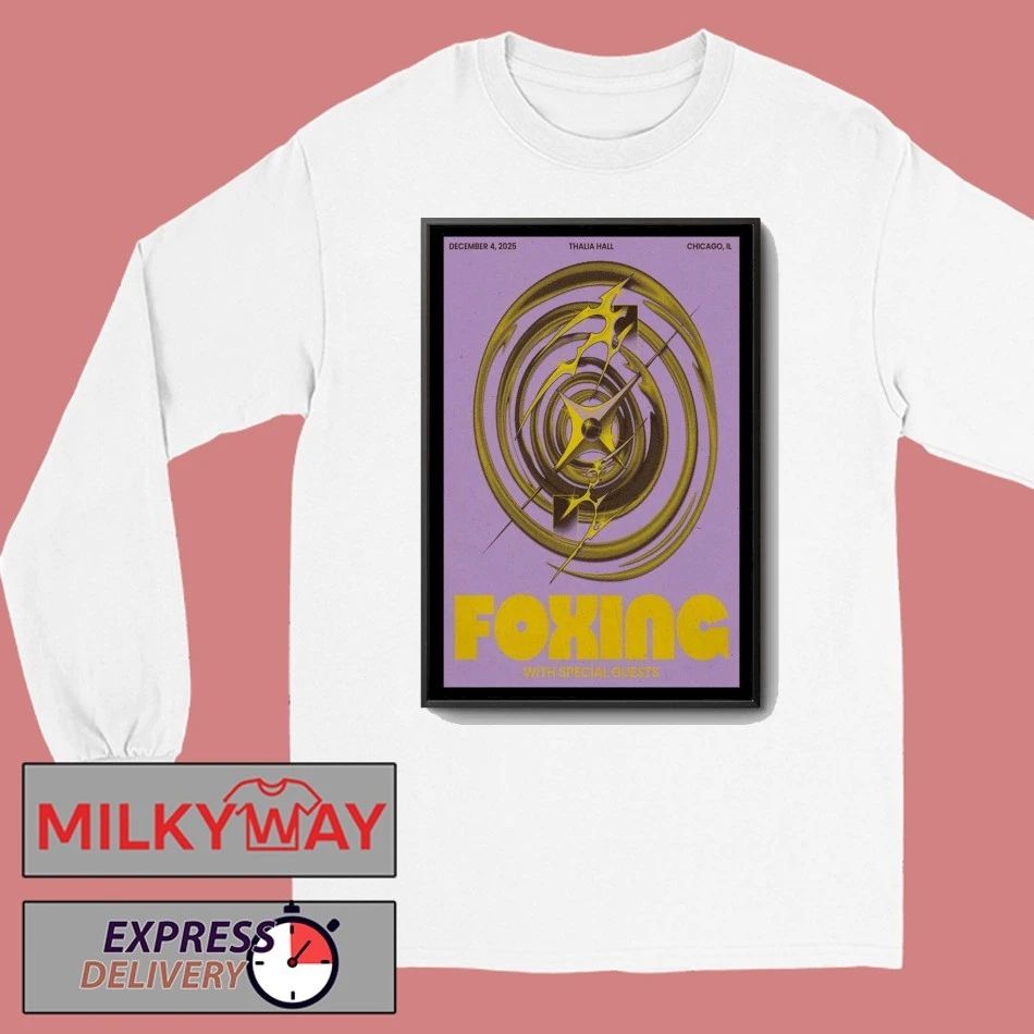 Foxing 04 Dec 2025 Chicago, IL, Thalia Hall Poster shirt