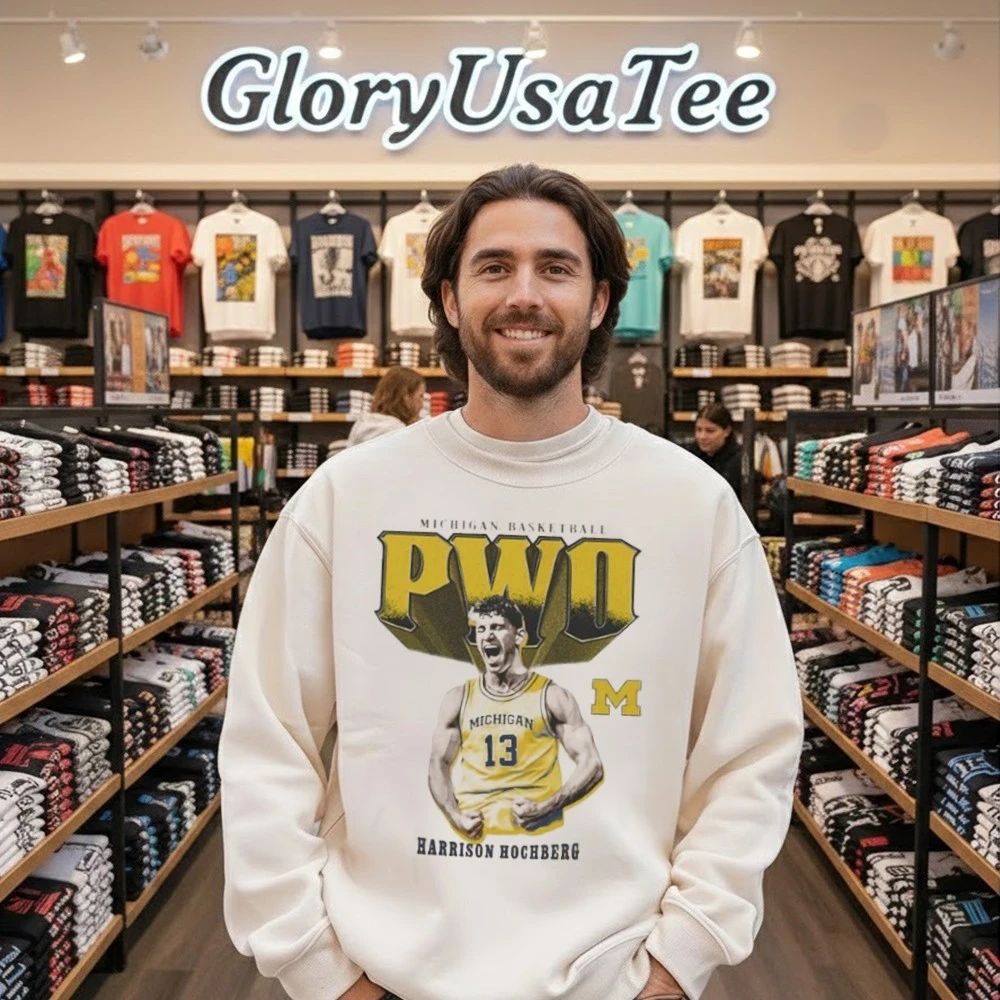 Harrison Hochberg Michigan Basketball White PWO Shirt
