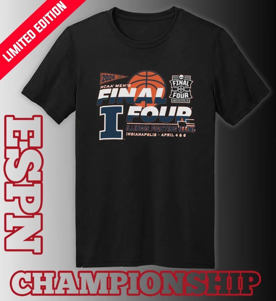 Illinois Fighting Illini Men’s Final Four 2026 Indianapolis April 4 & 6 Shirt