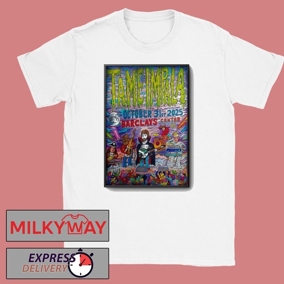 Tame Impala Barclays Center Brooklyn, NY Oct 31 2025 Tour Poster shirt