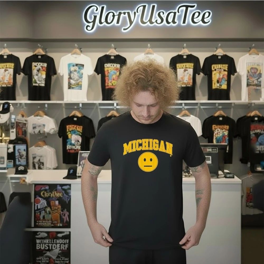 Michigan Basketball Blank Expression Shirt
