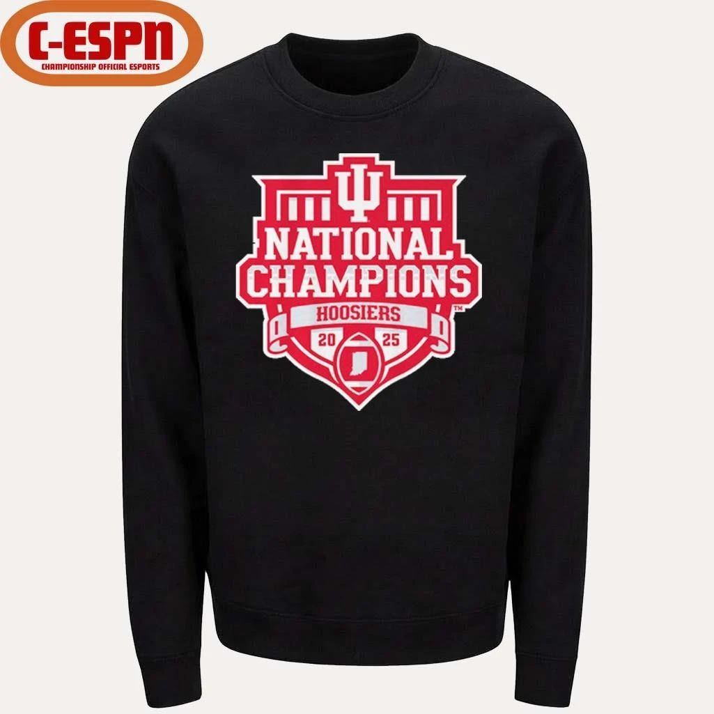 Indiana Football 2025 CFP National Champions Official Logo T-Shirt