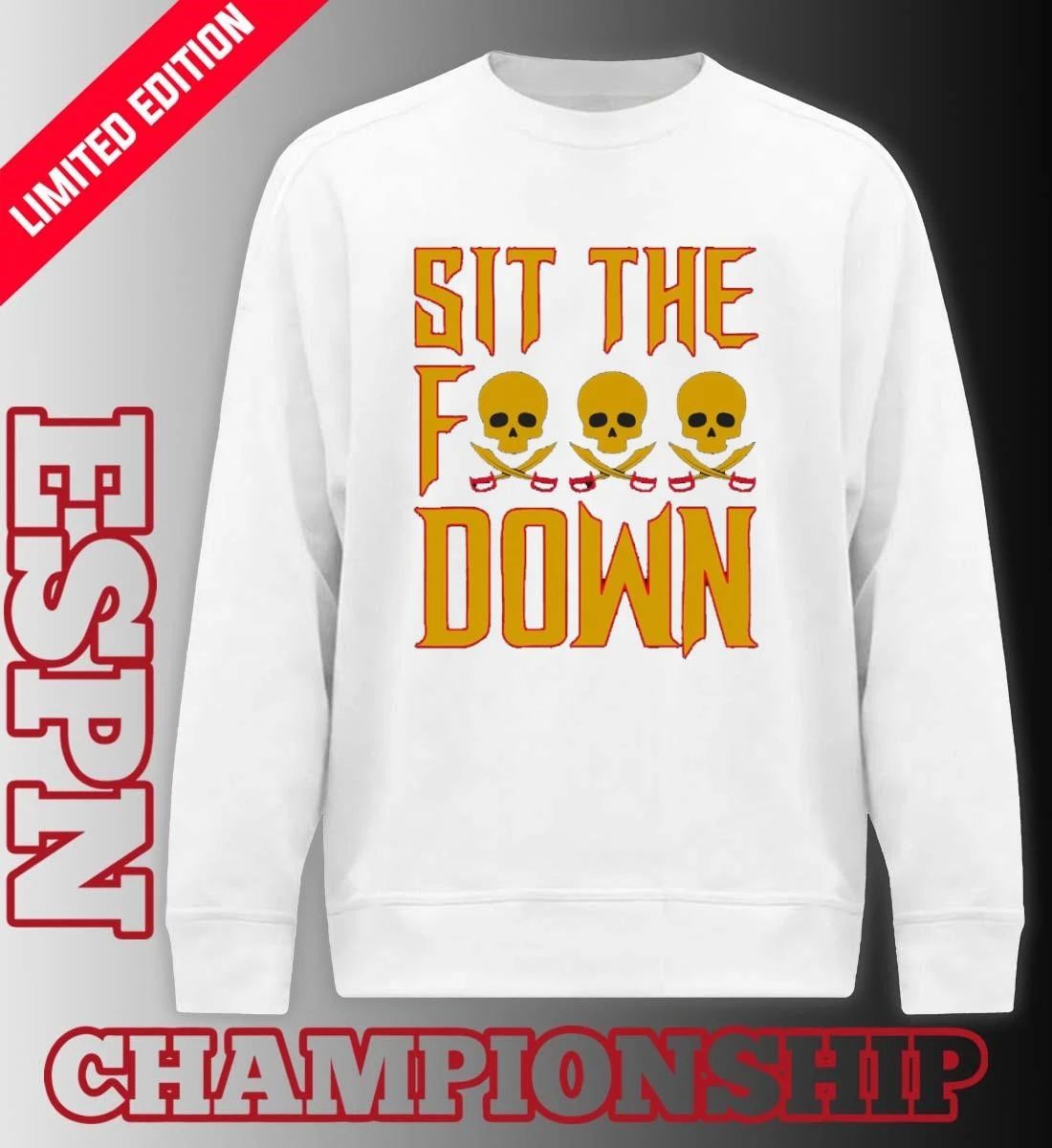 Sit The Fuck Down Pittsburgh Pirates Skull Shirt