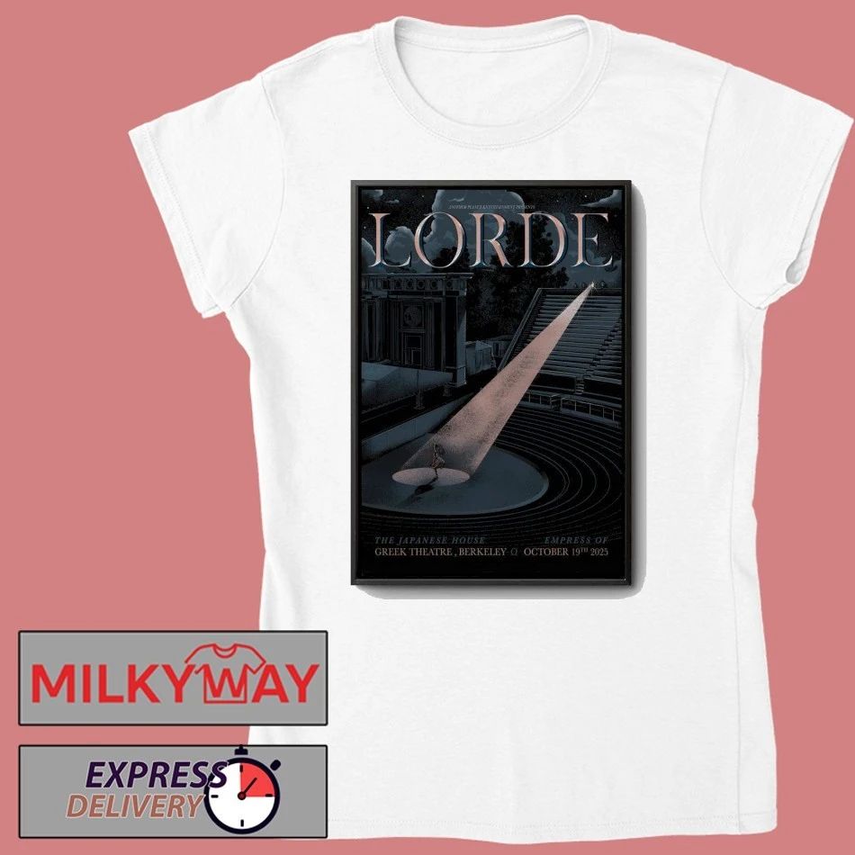 Lorde In Berkeley CA On Oct 19 2025 Tour Poster shirt