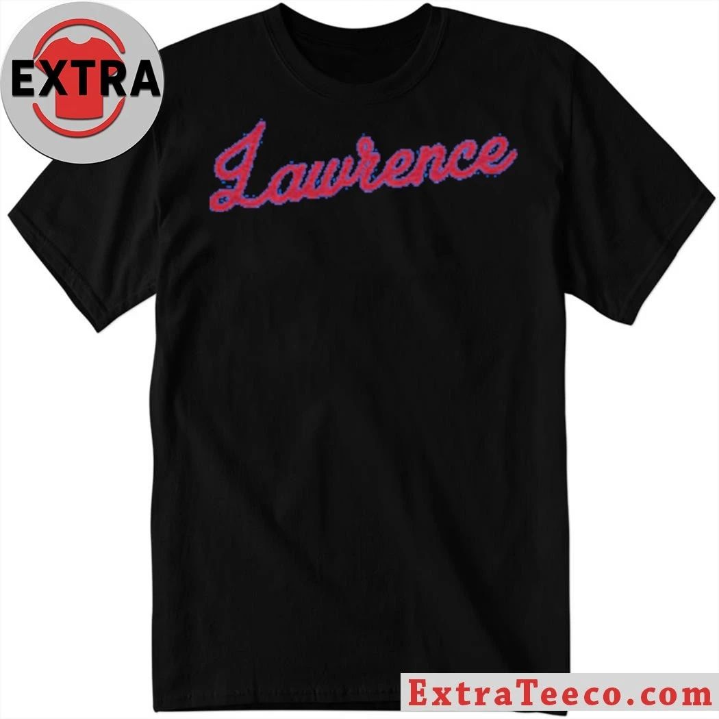 Lawrence Kansas Script Royal T-Shirt