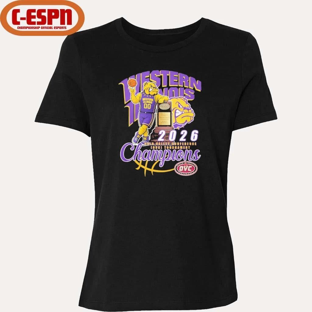 Western Illinois Leathernecks Mascot 2026 OVC Basketball Conference Champions Shirt