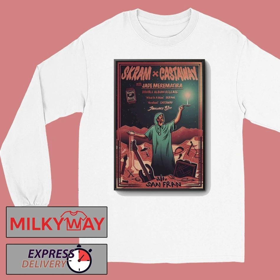 SKRAM And Castaway January 31 2026 In Wellington NZ Poster shirt
