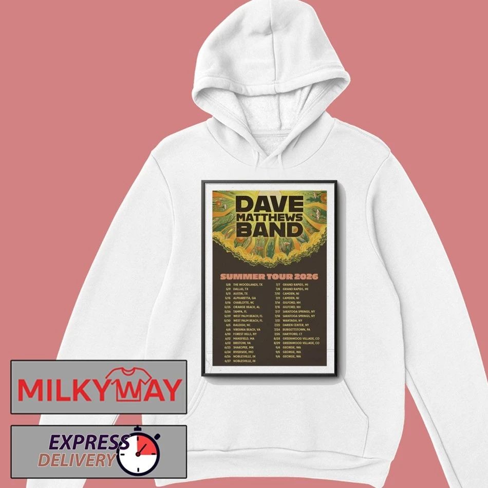 Dave Matthews Band Tour 2026 Poster shirt