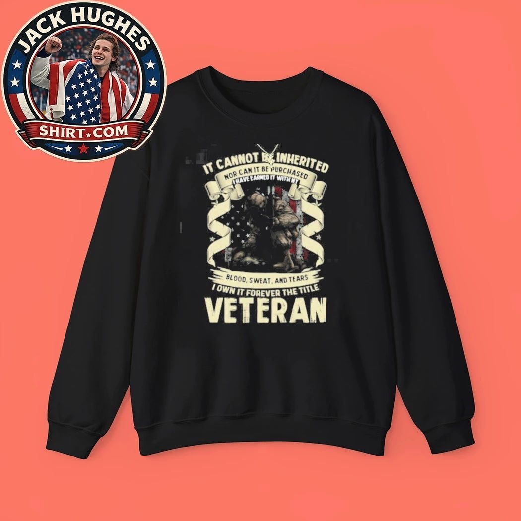 I Earned The Title Veteran Blood Sweat And Tears Kneeling Soldier Shirt