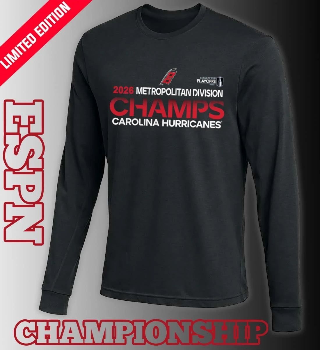 Carolina Hurricanes NHL Metropolitan Division Champions 2026 Shirt