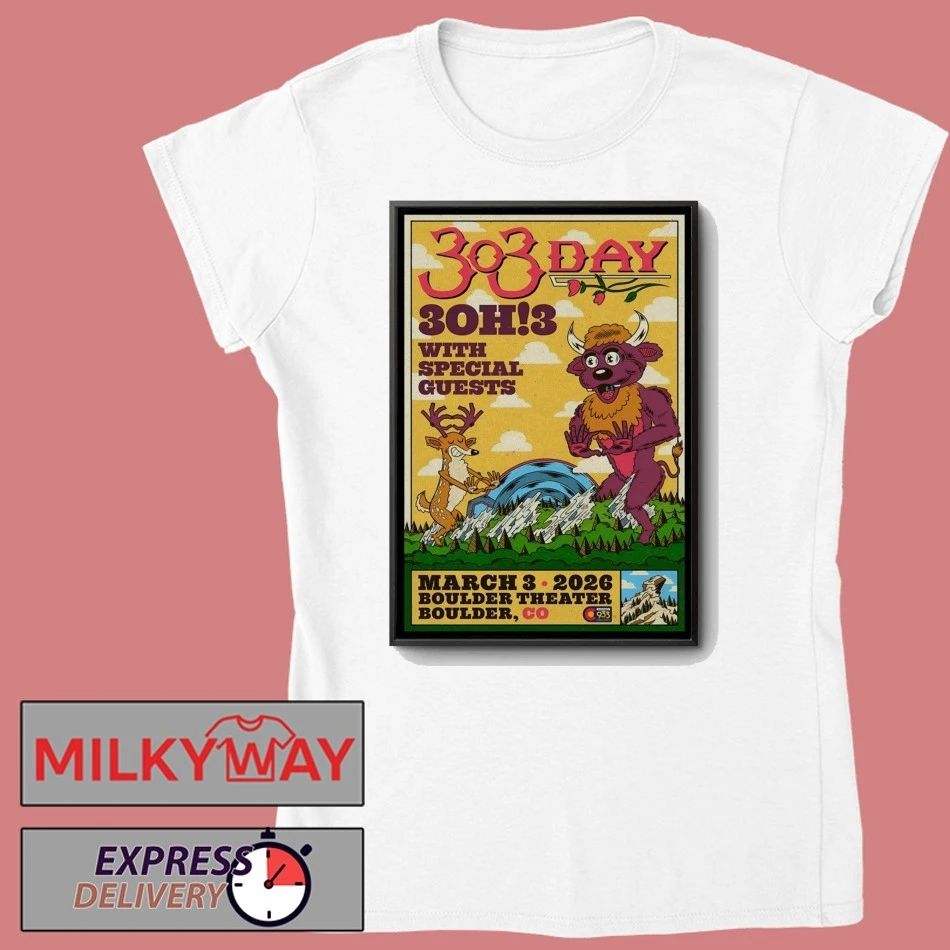 3OH3 3.3.2026 Boulder CO Poster shirt