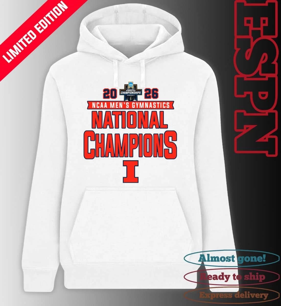 Illinois Fighting Illini 2026 NCAA Men’s Gymnastics National Champions Shirt