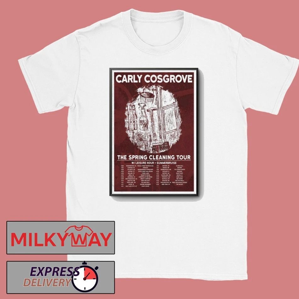 Carly Cosgrove 2026 The Spring Cleaning Tour Poster shirt
