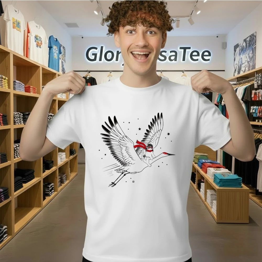 Gary Riding Crane Shirt